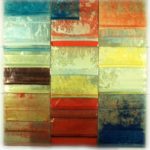 Cézanne Décomposté-II | 1999, 180 x 200 cm, sacs plastiques, pigments, eau déminéralisée