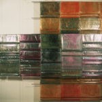 Nymphéas Décompostés-III | 1999, 300 x 200 x 4 cm, sacs plastiques, pigments, huile de lin