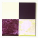 Contre-Respirations | 2002, 12 modules de 50 x 50 x 1 cm, bois, cartons, sacs plastiques, pigments, eau déminéralisée