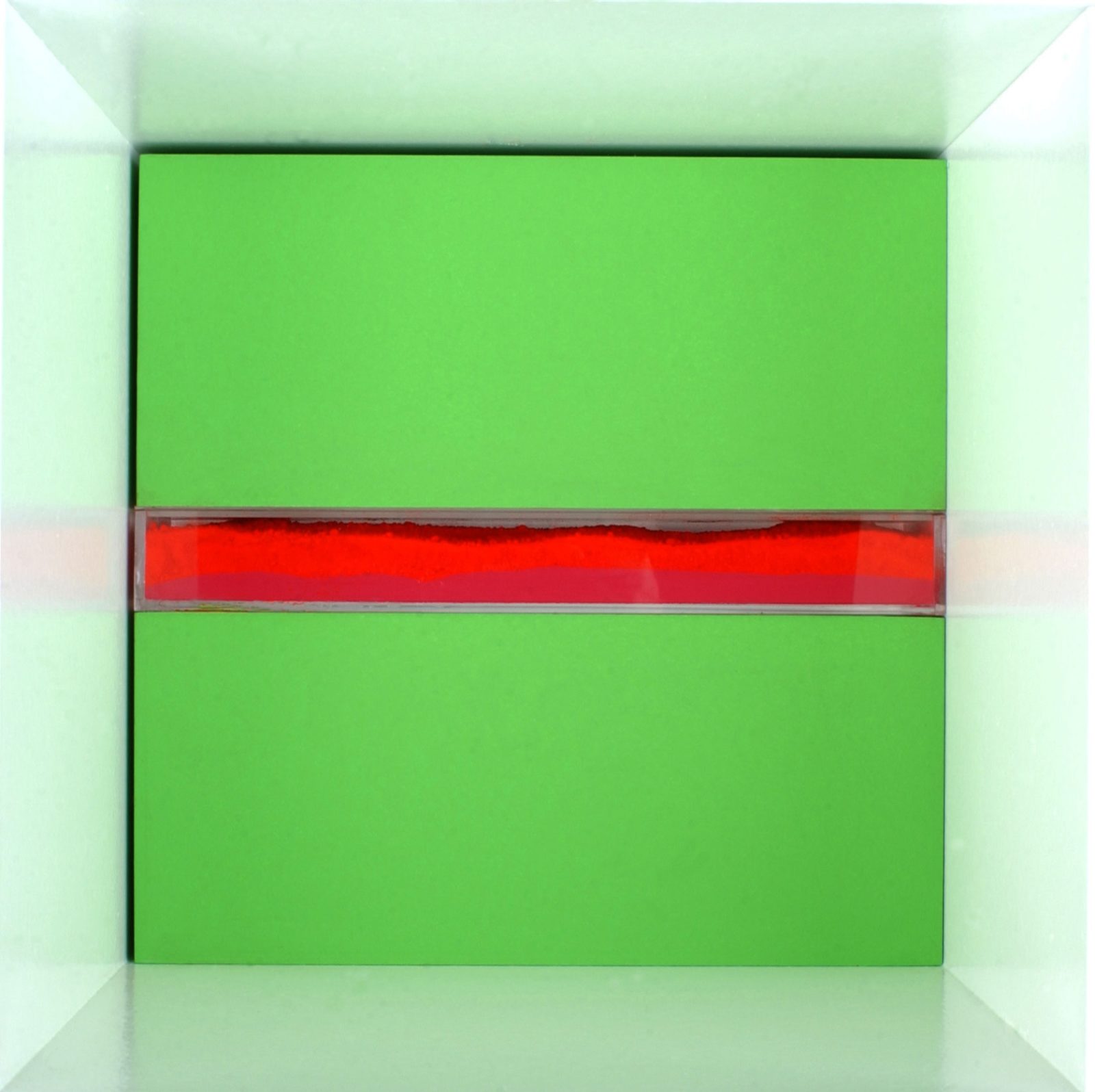 Comment ça s’annonce-III | 2004, dimensions variables, bois, plexiglas, peinture acrylique, pigments