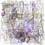 (1/3xHMatisse+RRauschenberg), 01-10-2016.1, 150 x 150 cm, impression numérique sur papier