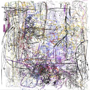 (1/3xHMatisse+RRauschenberg), 01-10-2016.1, 150 x 150 cm, impression numérique sur papier