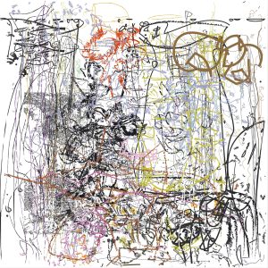 (1/3xHMatisse+RRauschenberg) | 02-10-2016, 150 x 150 cm, impression numérique sur papier