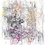 (1/2xHMatisse+RRauschenberg) | 03-10-2016.1, 100 x 100 cm, impression numérique sur papier