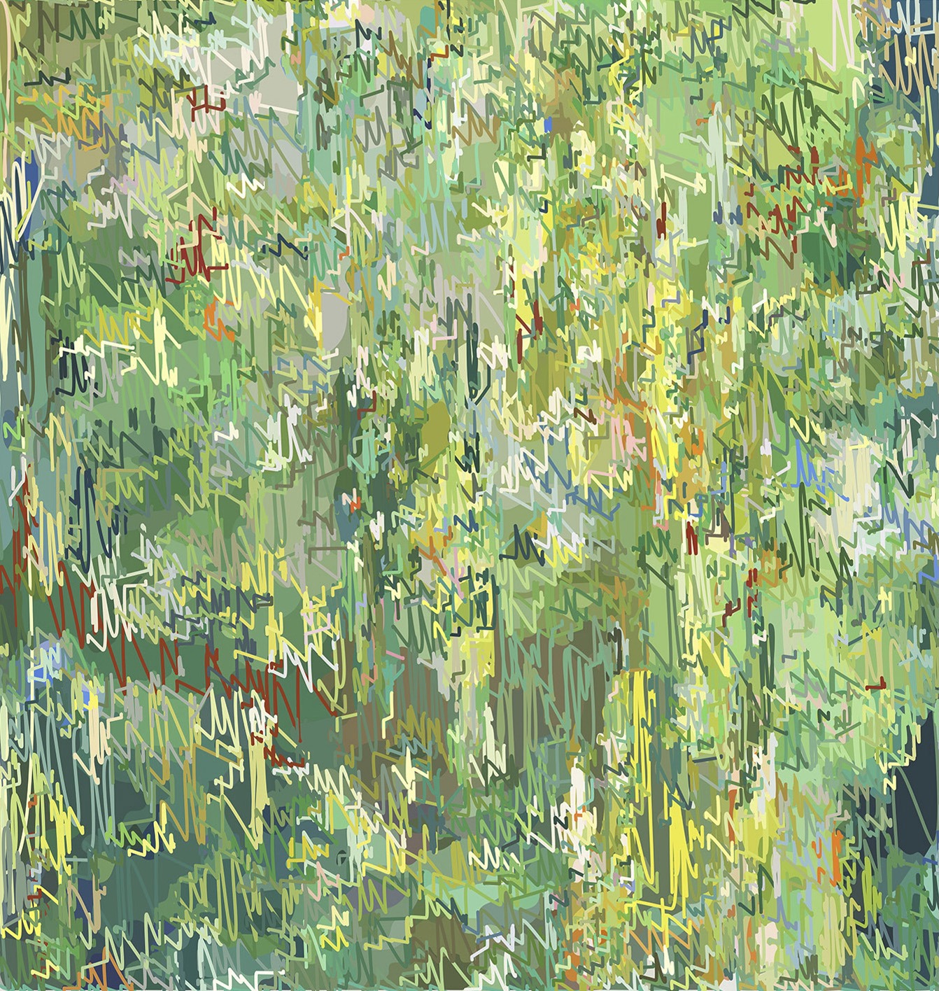 1/(CMonet)+100lm | 03-10-2018.1, 150 x 142 cm, impression numérique sur Dibond