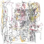 (1/2xHMatisse+RRauschenberg) | 06-08-2013.1, 100 x 100 cm, impression numérique sur papier