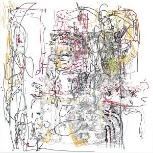 (1/2xHMatisse+RRauschenberg) | 06-08-2013.1, 100 x 100 cm, impression numérique sur papier