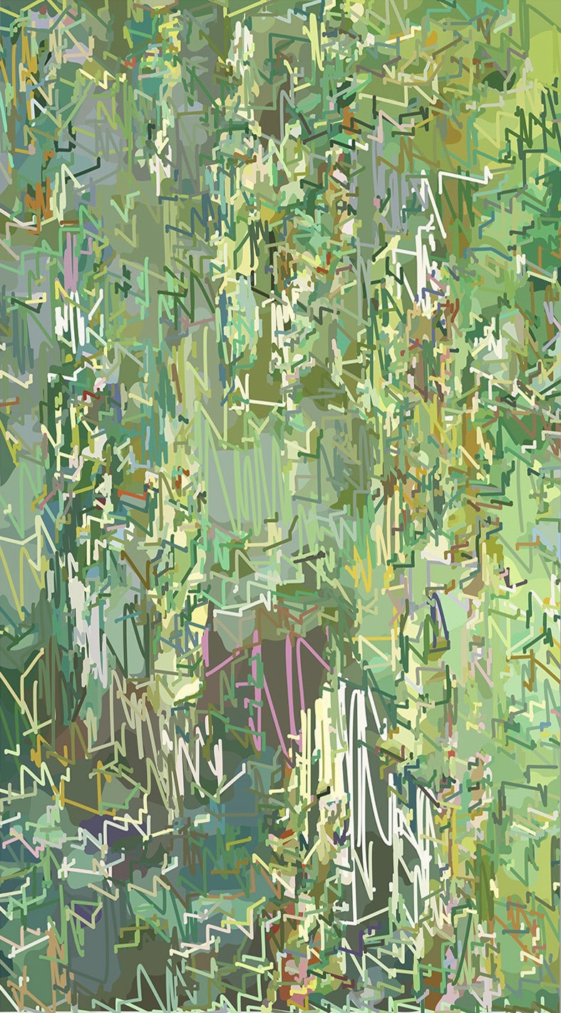 1/(CMonet)+150lm | 08-10-2018.1, 150 x 83 cm, impression numérique sur Dibond