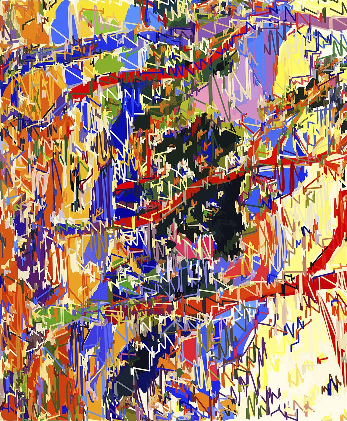 1/(ADerain)+100lm | 09-11-2018.8, 150 x 124 cm, impression numérique sur Dibond