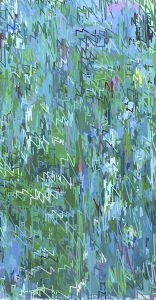 1/(CMonet)+100lm | 10-10-2018.1, 150 x 78 cm, impression numérique sur Dibond