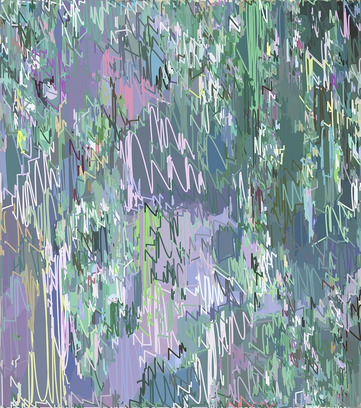 1/(CMonet)+250lm | 11-08-2018.5, 150 x 133 cm, impression numérique sur Dibond