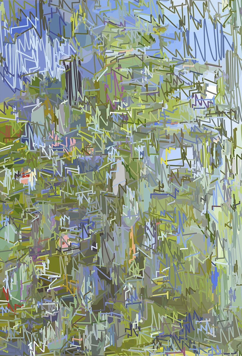 1/(CMonet)+50lm | 13-10-2018.1, 150 x 102 cm, impression numérique sur Dibond.