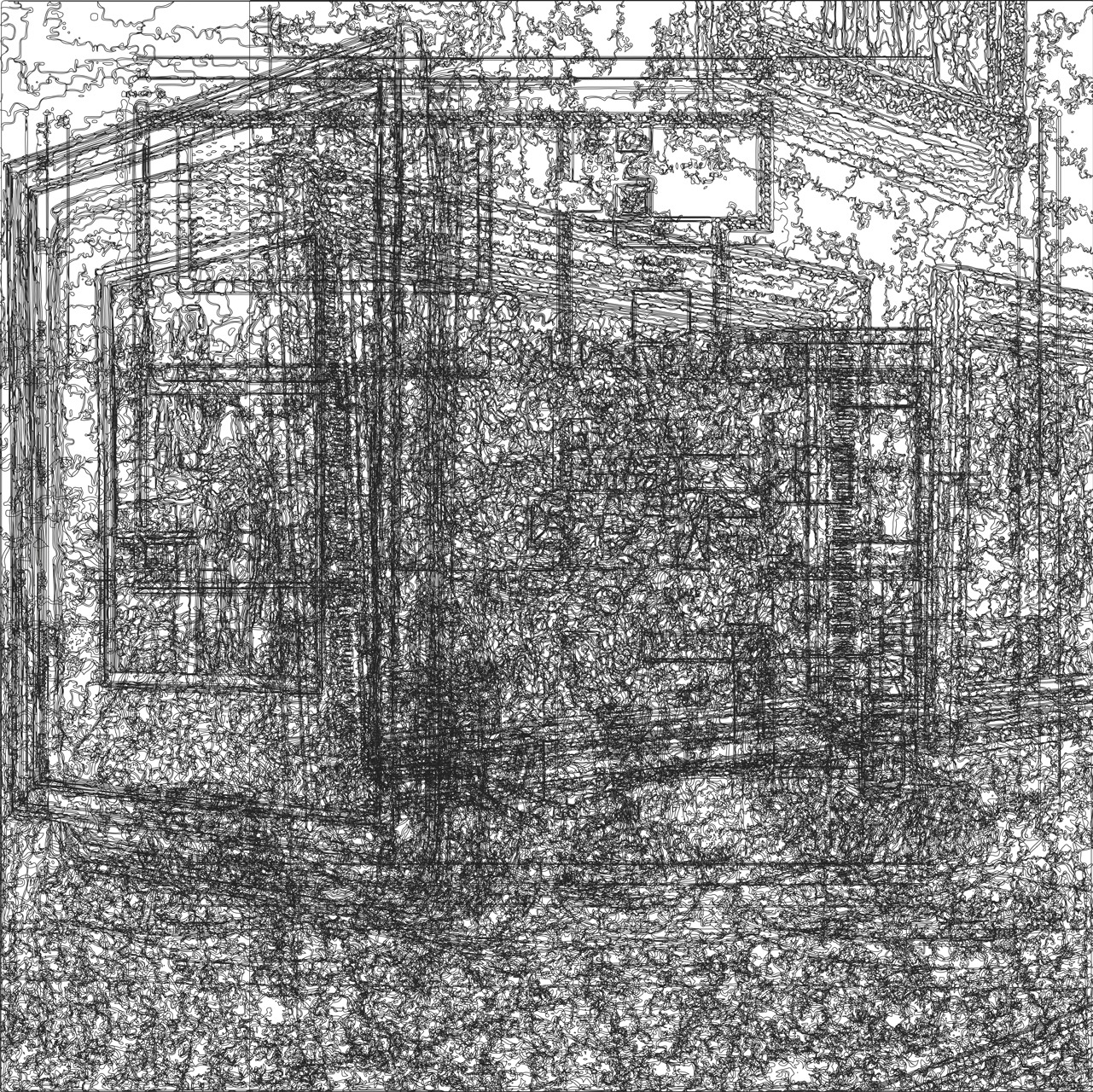 1/(Orsay+Louvre)n+6, 18-03-2020.6, 45 x 45 cm, impression numérique sur papier