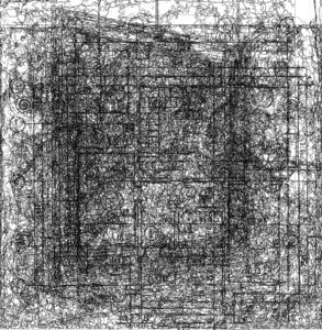 1/(Orsay+Louvre)n+6, 19-03-2020, 40,96 x 41,94 cm, impression numérique sur papier