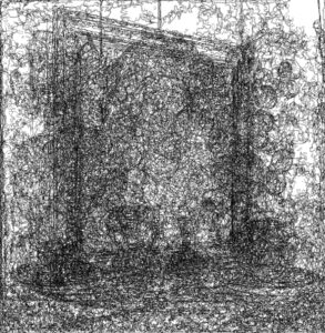 1/(Louvre)n+3, 19-03-2020.5, 40,96 x 41,94 cm, impression numérique sur papier