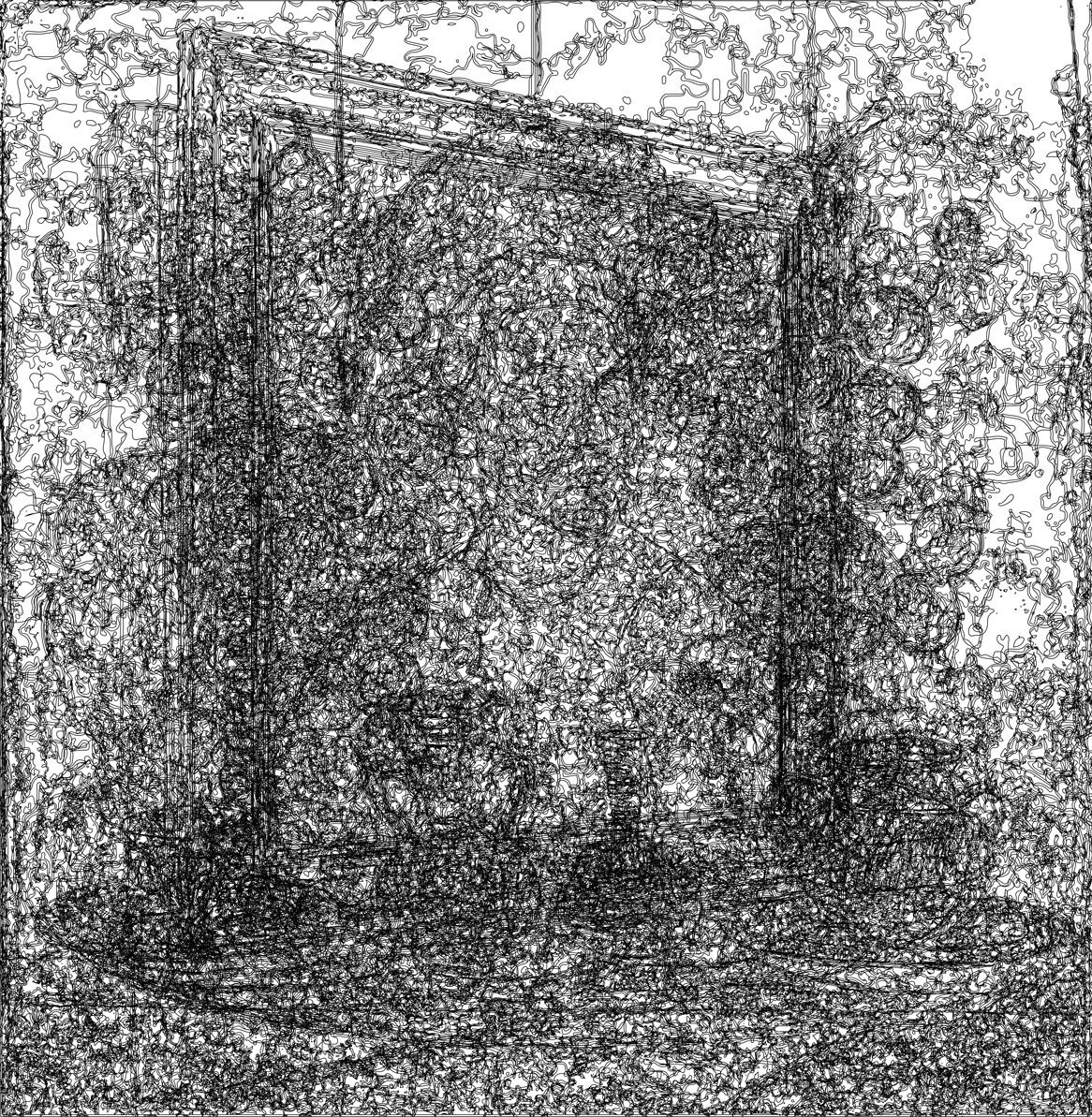 1/(Louvre)n+3, 19-03-2020.5, 40,96 x 41,94 cm, impression numérique sur papier