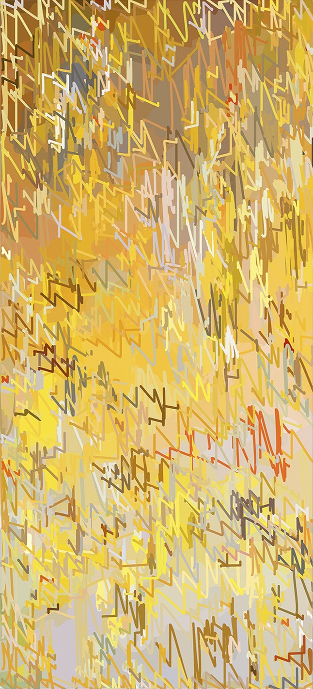 1/(CMonet)+800lm | 19-12-2018.1, 150 x 68 cm, impression numérique sur Dibond