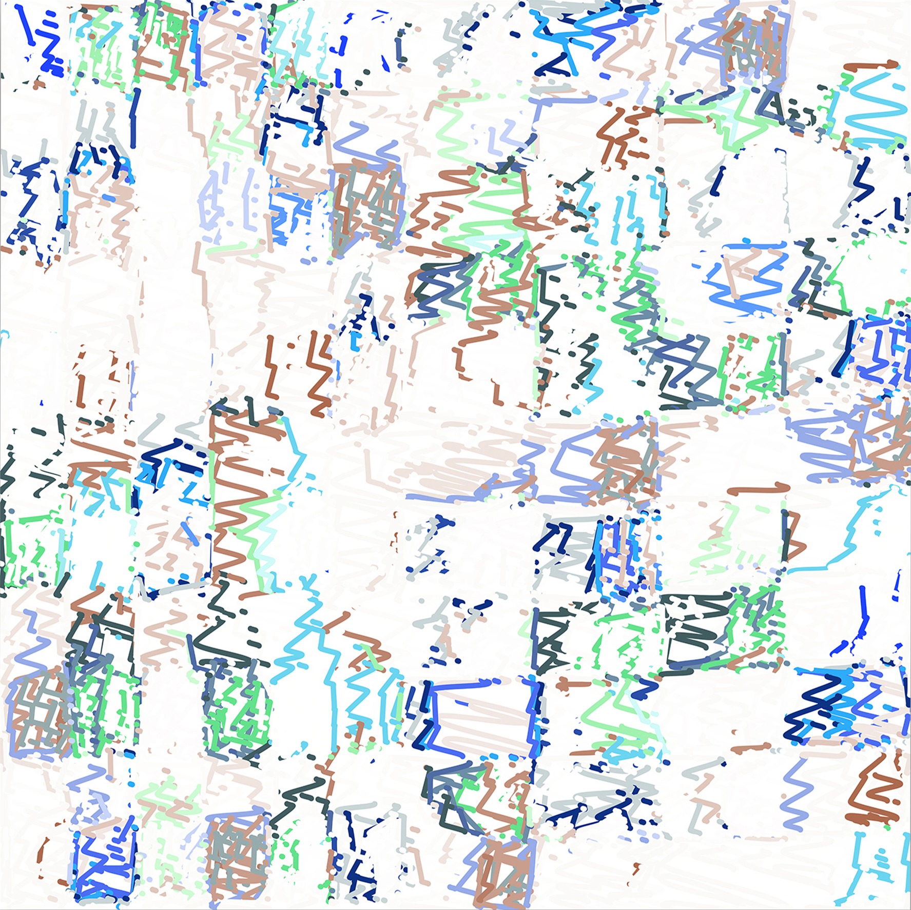 (1/PCézanne) | 22-04-2009, 120 x 120 cm, impression numérique sur toile