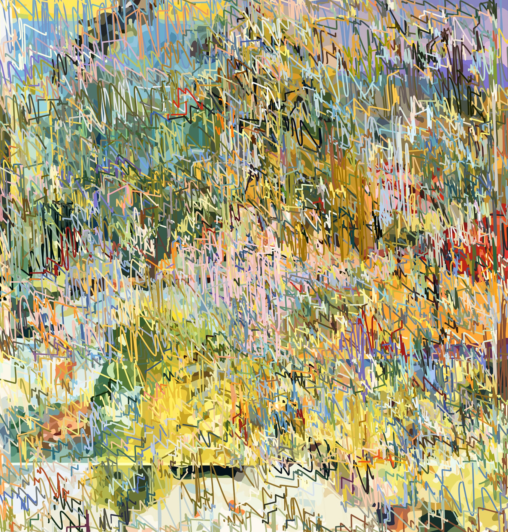 1/(2xPBonnard)+1000lm | 22-04-2019.1, 150 x 143 cm, impression numérique sur Dibond