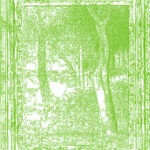 (XIX-GSeurat)/Vert, 25-03-2023.3, 80 x 70 cm, traceur numérique sur papier, stylo bille