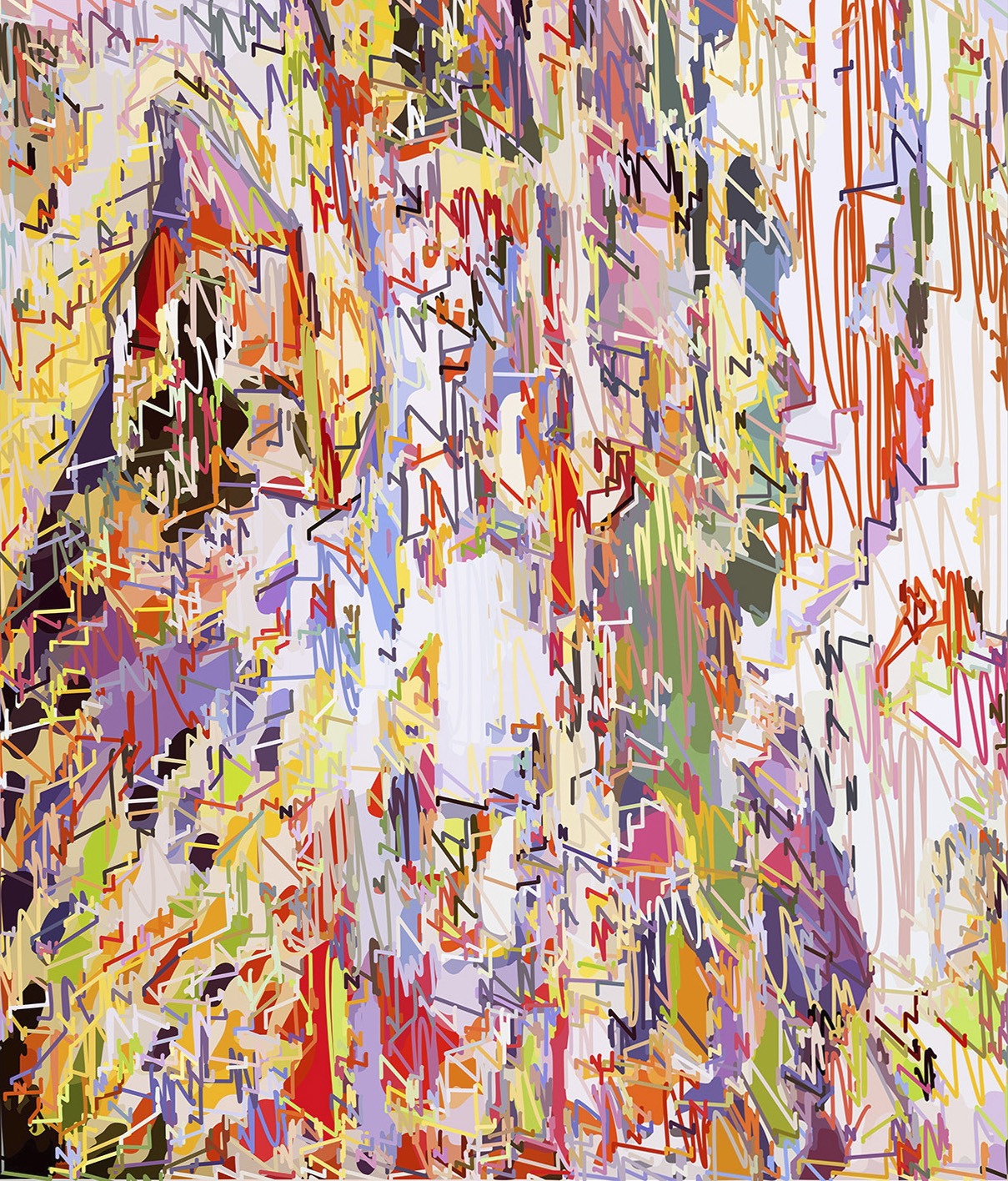 1/(HMatisse)+1600lm | 26-08-2018.1, 150 x 128 cm, impression numérique sur Dibond