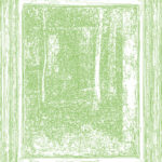 (XIX-GSeurat)/Vert, 27-08-2024, 80 x 70 cm, traceur numérique sur papier, stylo bille