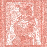 (XX-PPicasso)/Rouge, 28-02-2025.5, 70 x 80 cm, traceur numérique sur papier, stylo bille