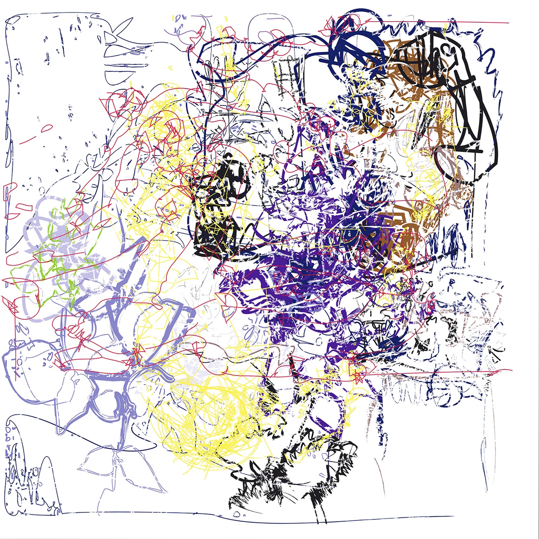 (1/2xHMatisse+EKelly) | 28-06-2015.07, 150 x 150 cm, impression numérique sur papier
