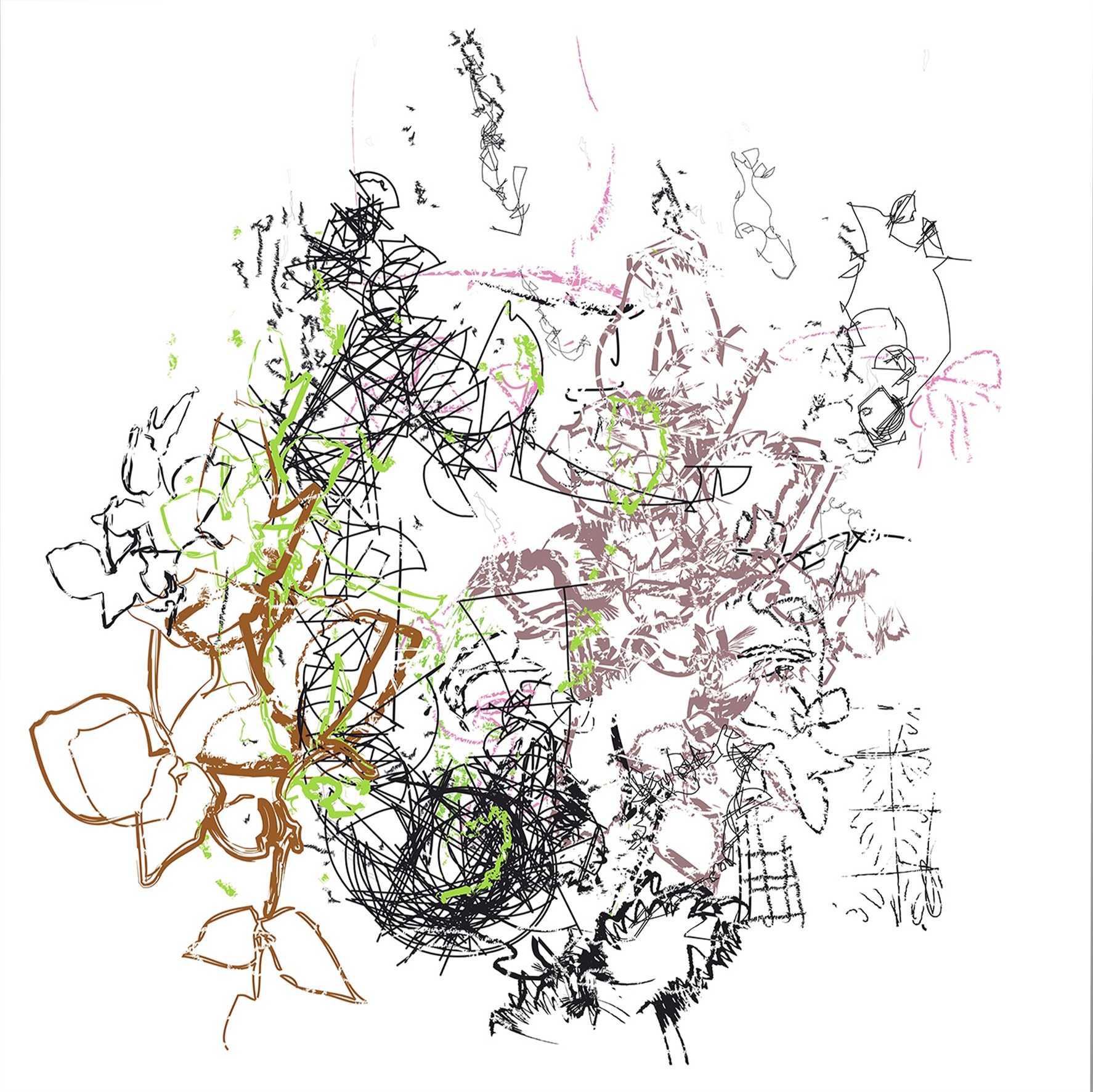 (1/HMatisse+EKelly) | 29-06-2015.6, 100 x 100 cm, impression numérique sur papier