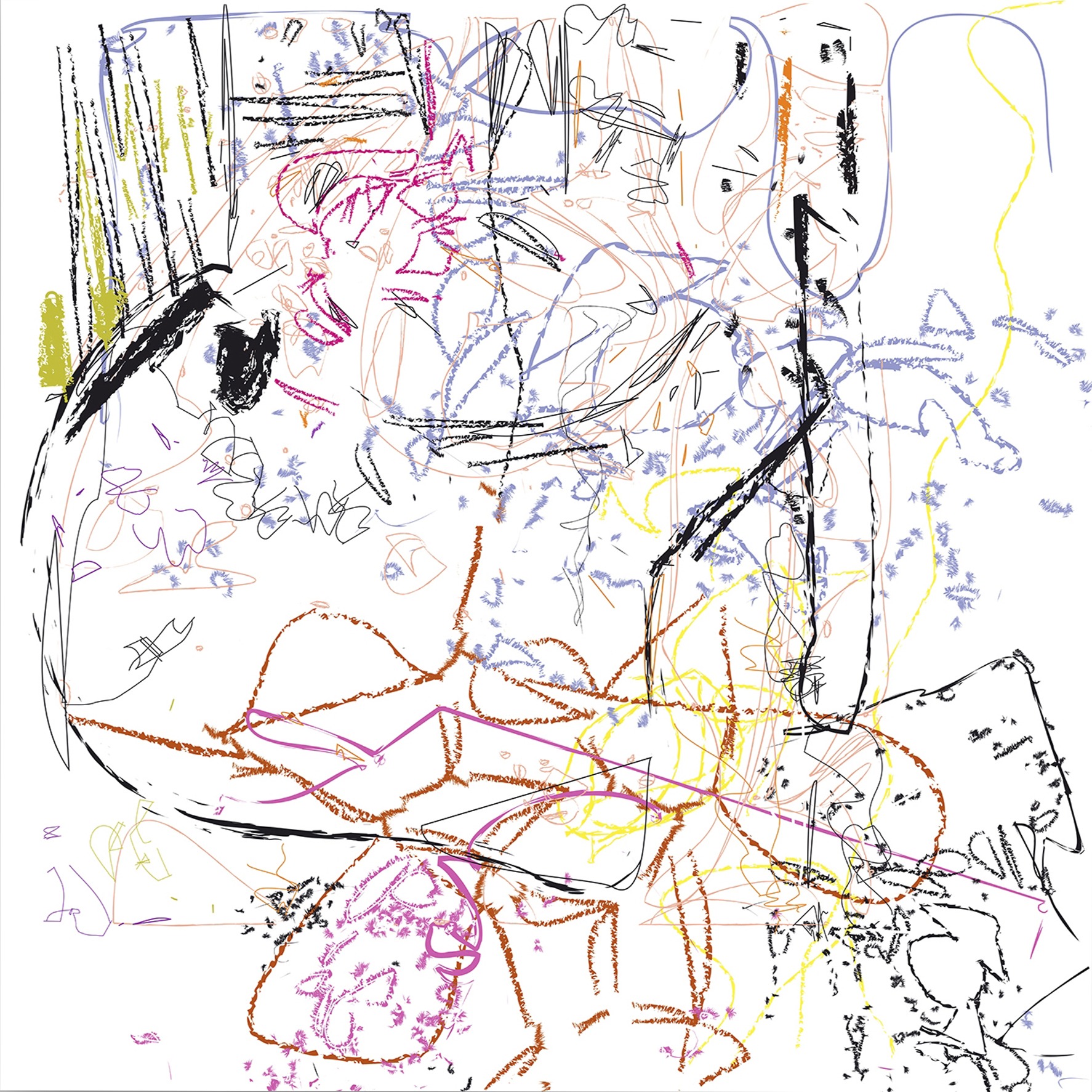 (1/HMatisse+EKelly) | 29-08-2013.59, 100 x 100 cm, impression numérique sur papier