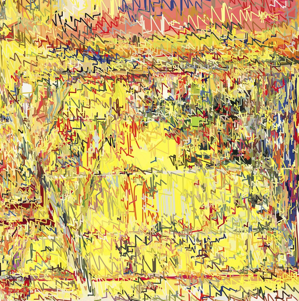 1/(PBonnard)+300lm | 29-12-2018.1, 150 x 150 cm, impression numérique sur Dibond