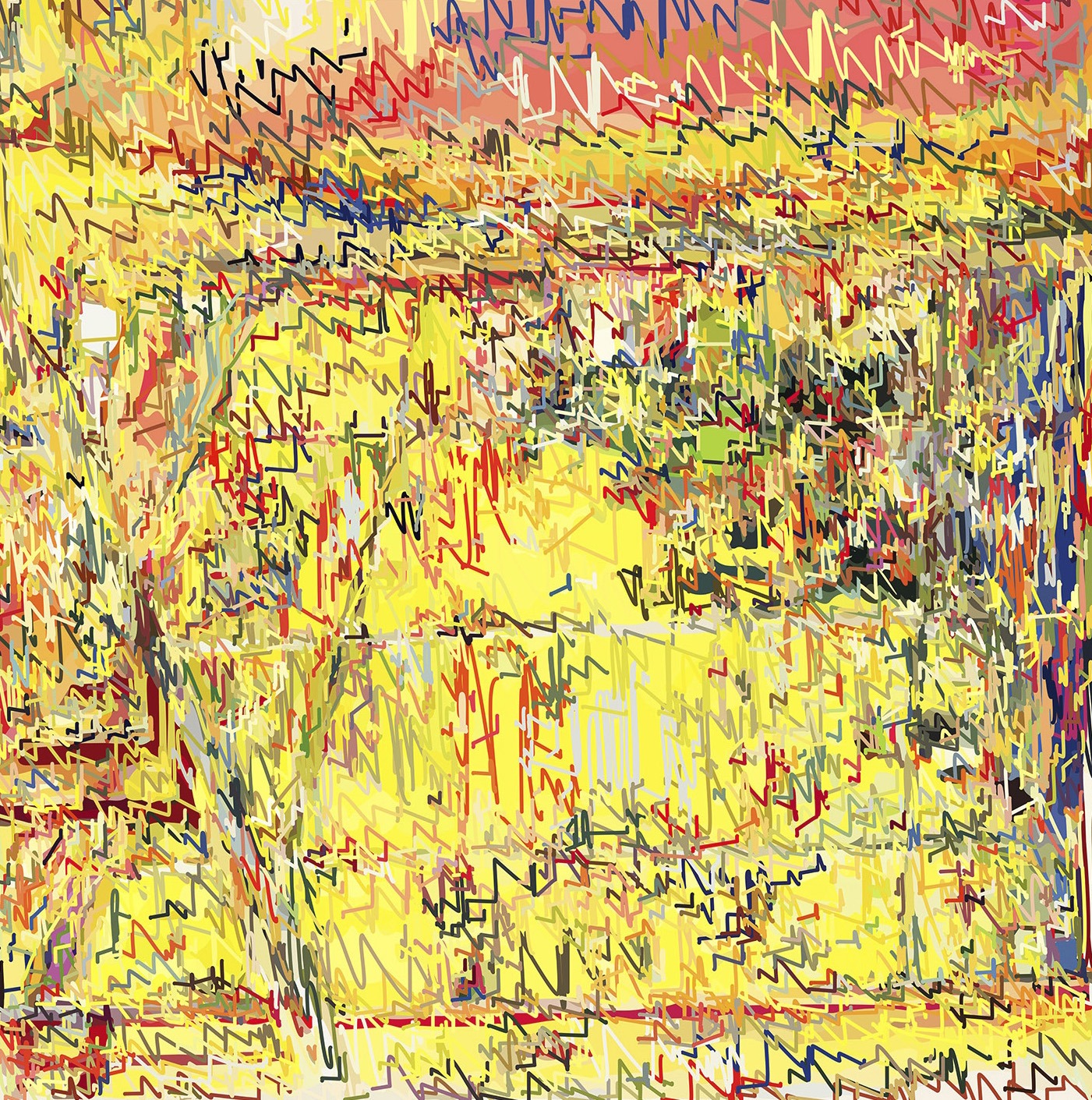 1/(PBonnard)+300lm | 29-12-2018.1, 150 x 150 cm, impression numérique sur Dibond