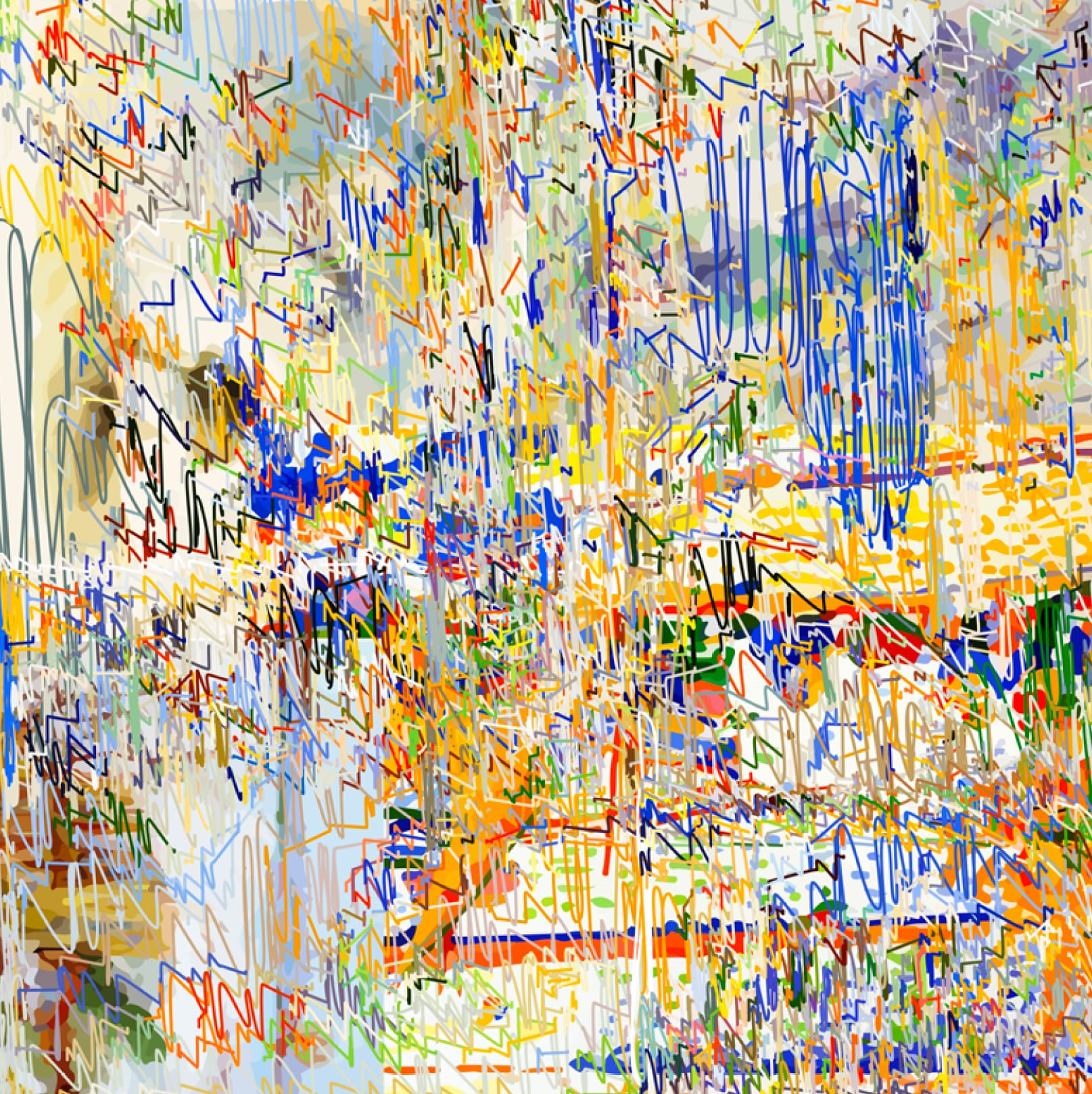 1/(3xADerain)+1300lm | 15-04-2019.6, 150 x 150 cm, impression numérique sur Dibond