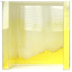 Comment ça s’annonce-I | 2004, dimensions variables, bois, plexiglas, pigments