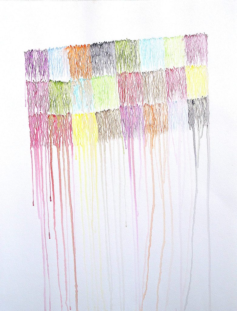 Motifs intérimaires-III | 2005, papier, crayon aquarelle