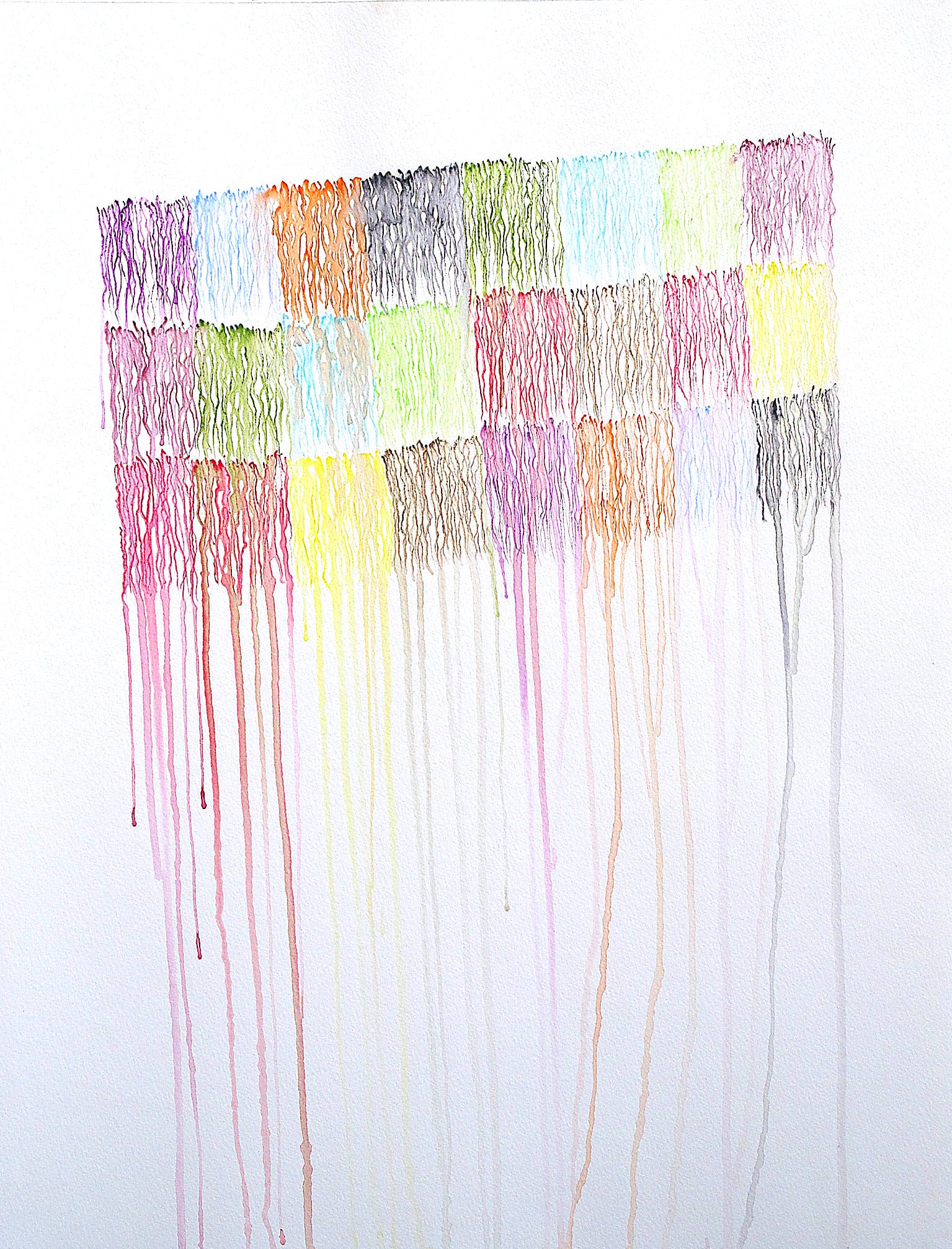 Motifs intérimaires-III | 2005, papier, crayon aquarelle