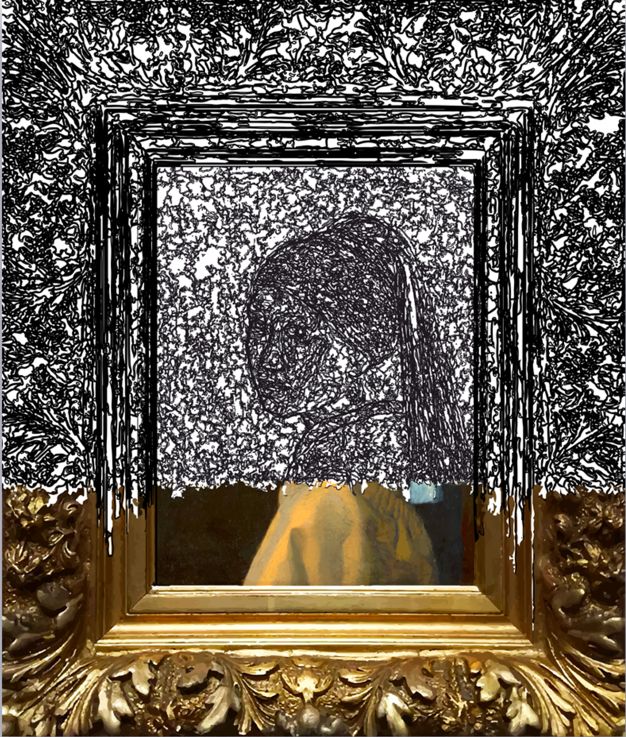 (1/JVermeer)-66%, 21-02-2020.2, 40 x 47,3 cm, impression numérique sur papier