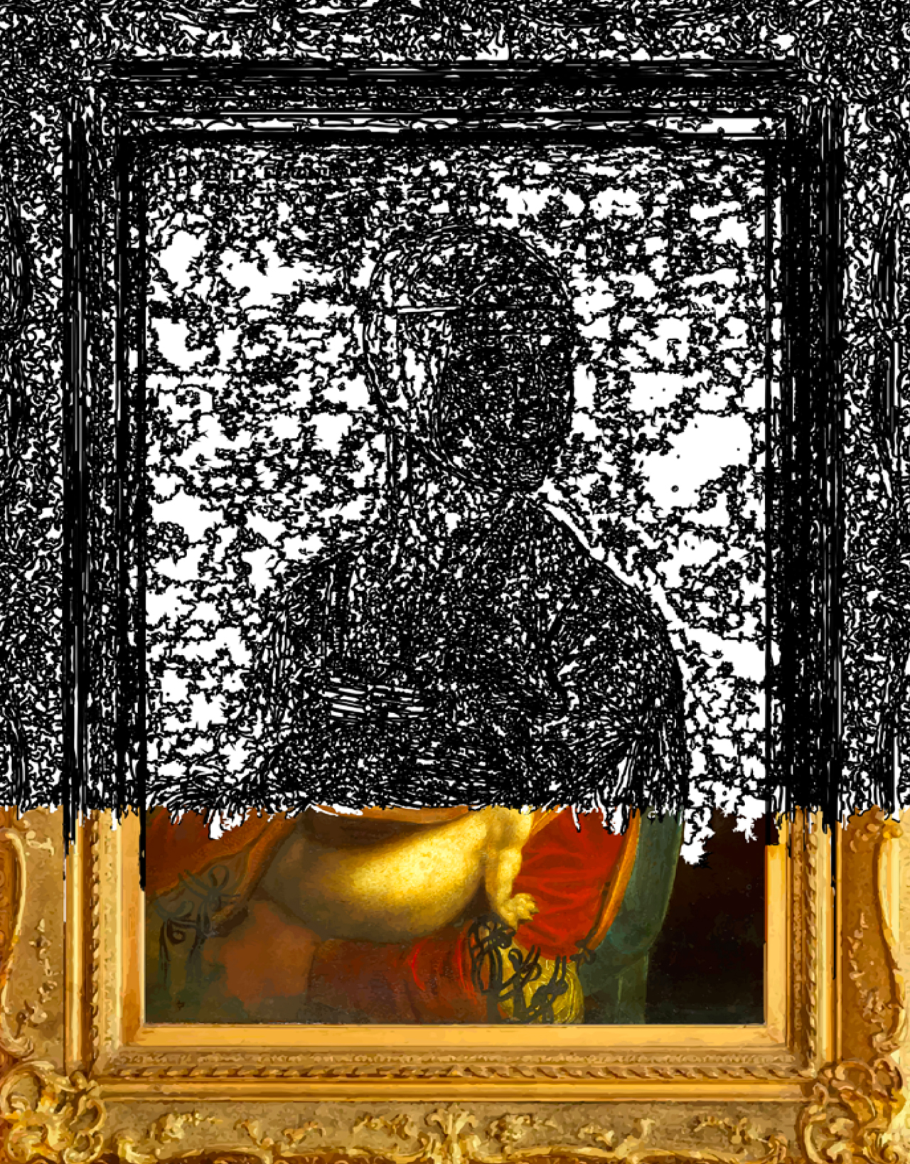 (1/LDVinci)-66%, 03-01-2020.01, 29,7 x 42 cm, impression numérique sur papier