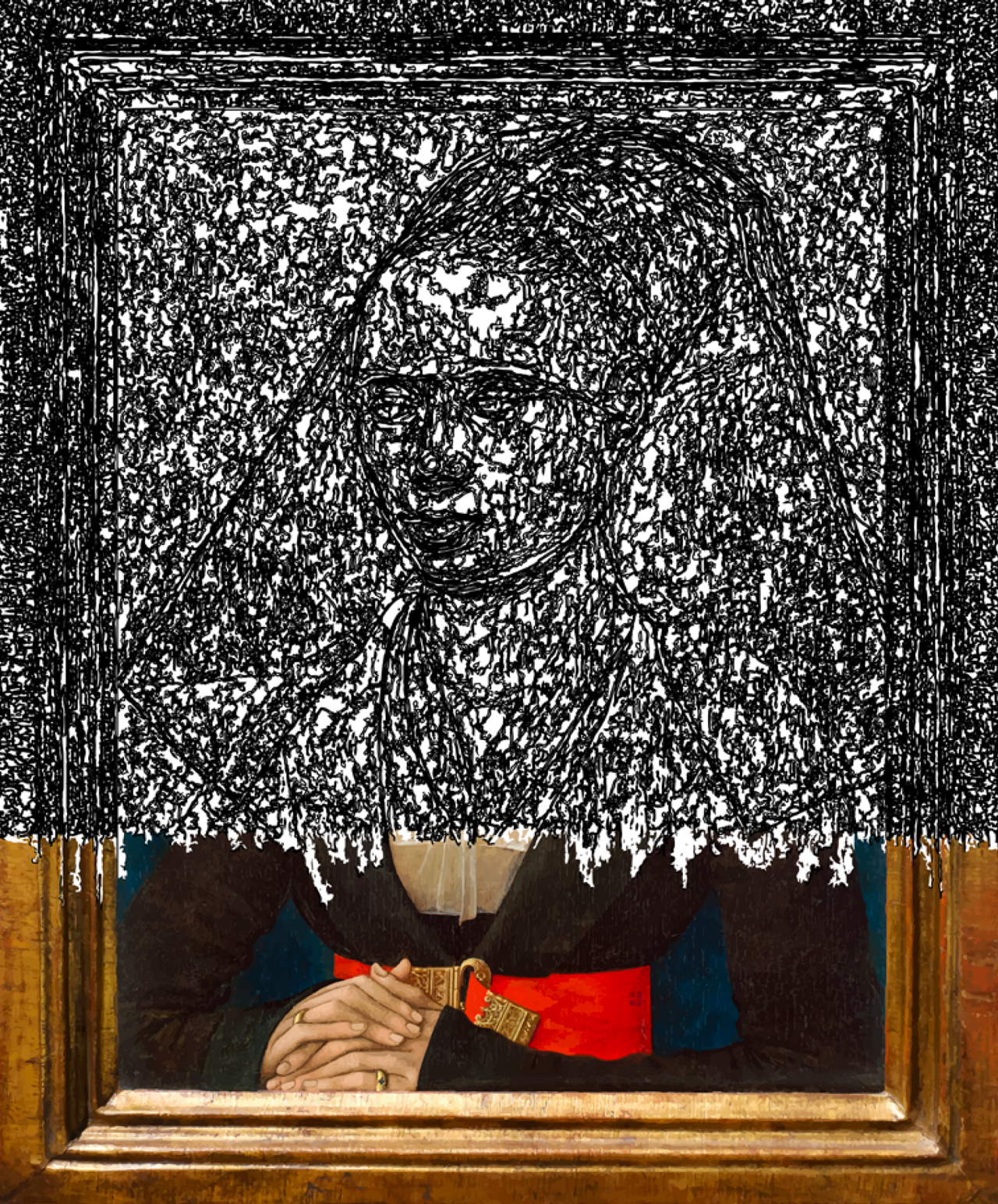 (1/RVDWeyden)-70%, 20-02-2020, 36,2 x 44,3 cm, impression numérique sur papier