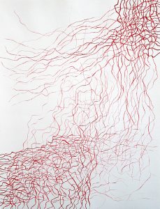 Motifs intérimaires-VIII, 2005, papier, crayon aquarelle