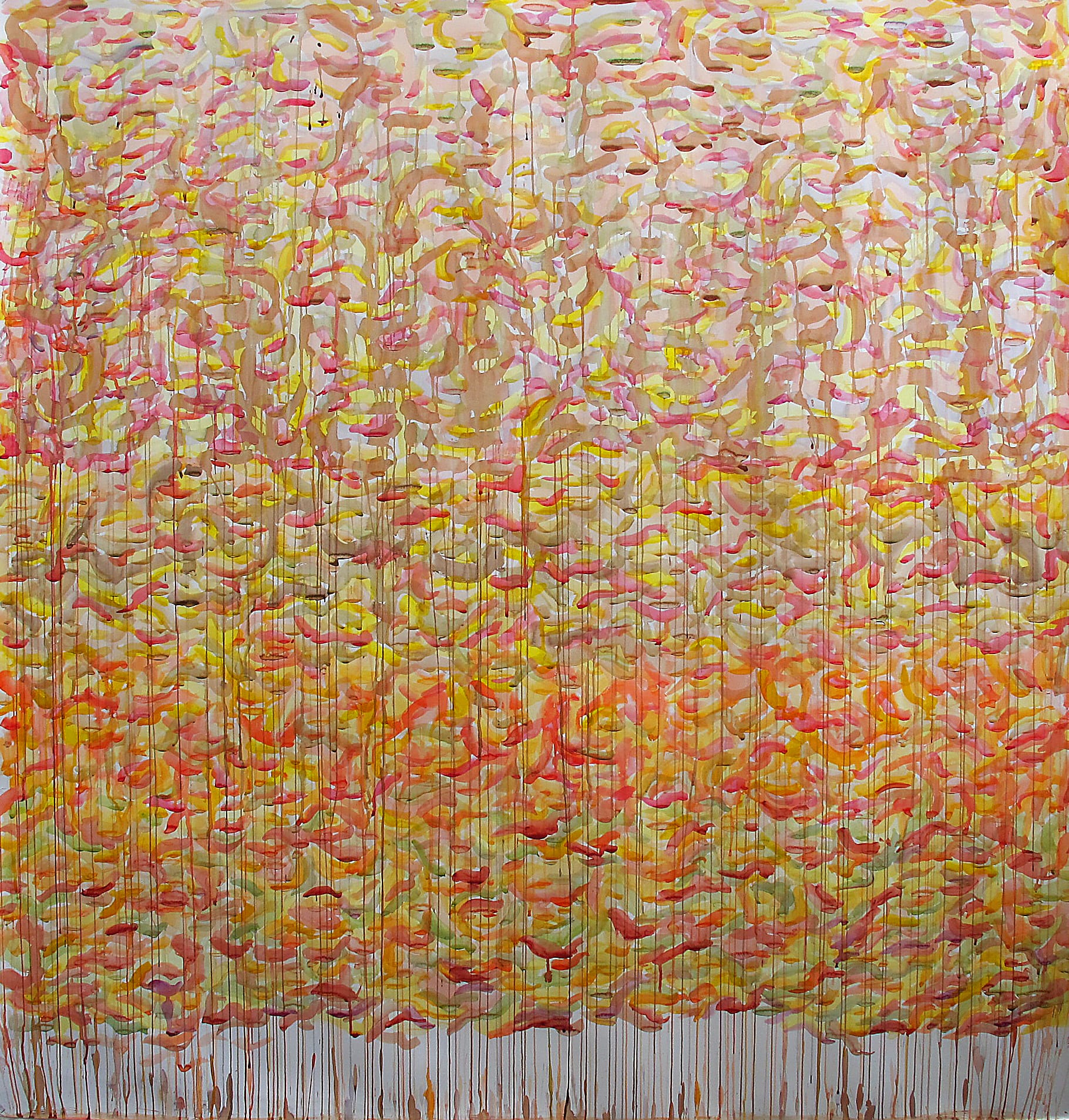 Motifs intérimaires-XIV, 2005, papier, crayon aquarelle