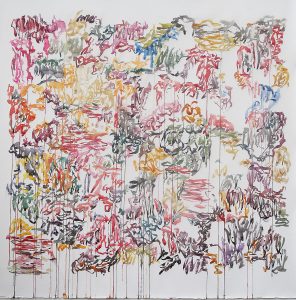 Motifs intérimaires-XV, 2005, papier, crayon aquarelle