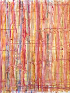 Motifs intérimaires-XII, 2005, papier, crayon aquarelle