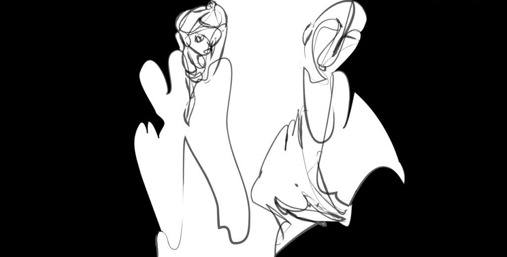 1/(ESchiele≠ESchiele)-80%, 2022, 50 x 100 cm, impression piezographie sur papier