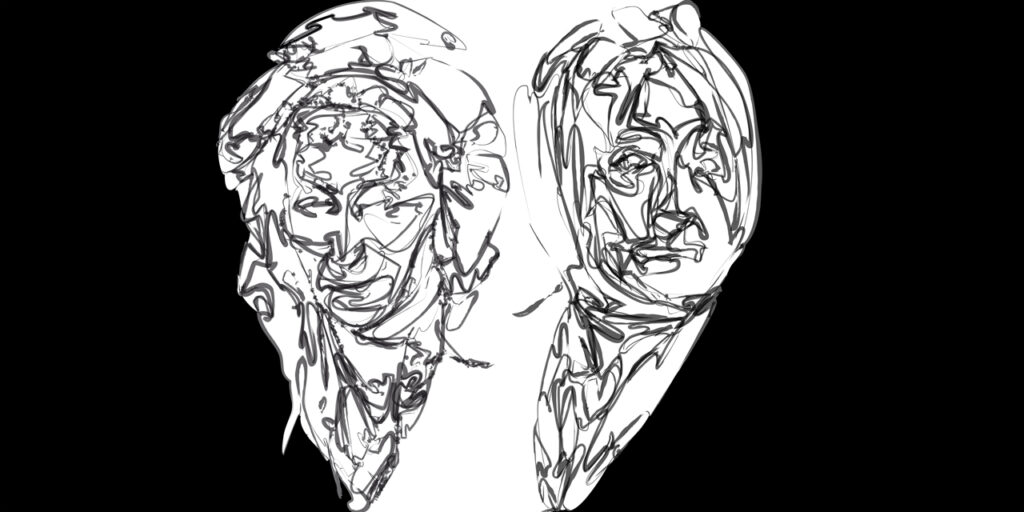 1/(GGéricault≠GGéricault)-40%, 2022, 50 x 100 cm, impression piezographie sur papier