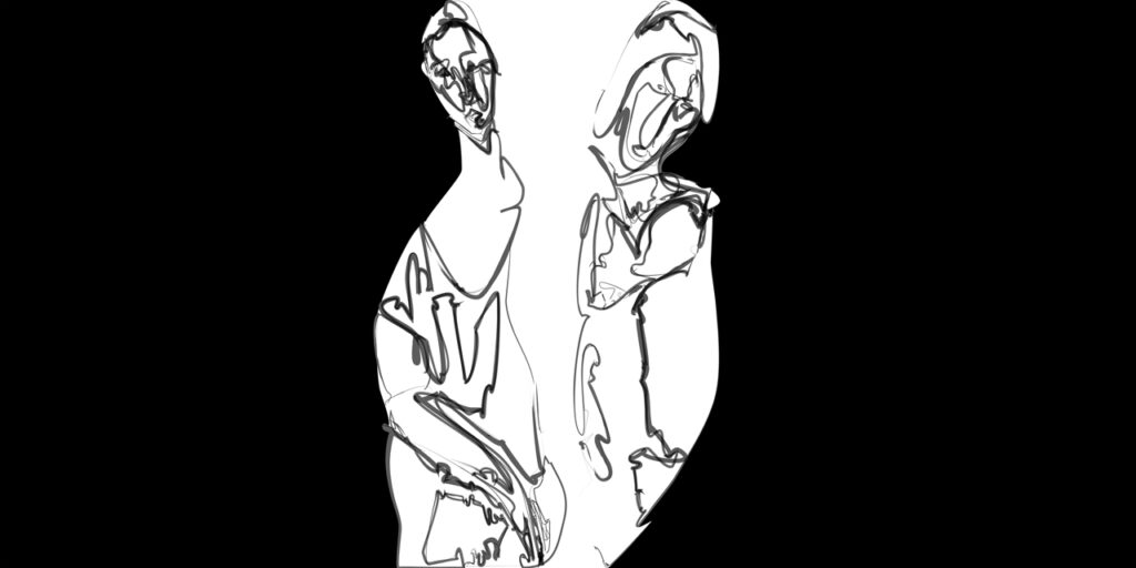 1/(AModigliani≠AModigliani)-75%, 2022, 50 x 100 cm, impression piezographie sur papier