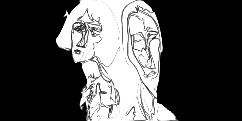 1/(AModigliani≠AModigliani)-70%, 2022, 50 x 100 cm, impression piezographie sur papier