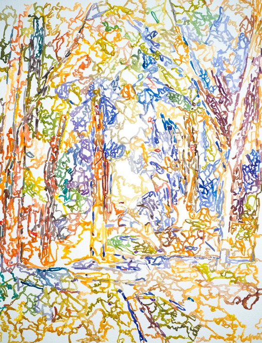 (1/PCézannex2)-(100%)2 | 03-06-2023.3, 74 x 90 cm, aquarelle sur papier