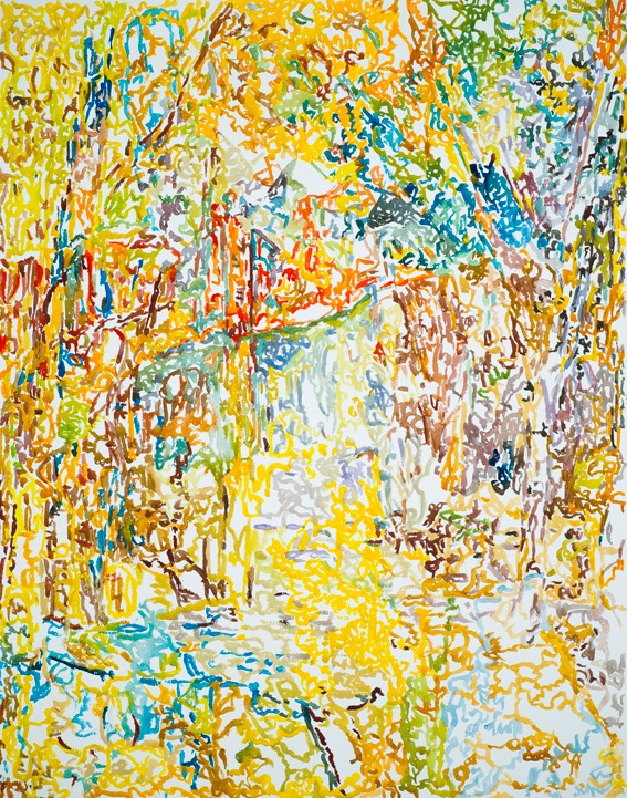 (1/PCézanne+Psérusier)-(100%)2 | 20-06-2023, 74 x 90 cm, aquarelle sur papier