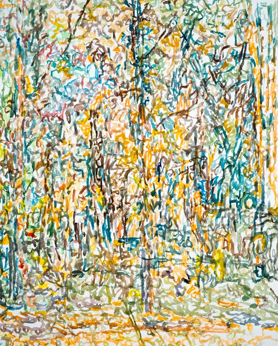 (1/PCézannex+FHodler)-(100%)2 | 03-06-2023.4, 74 x 90 cm, aquarelle sur papier